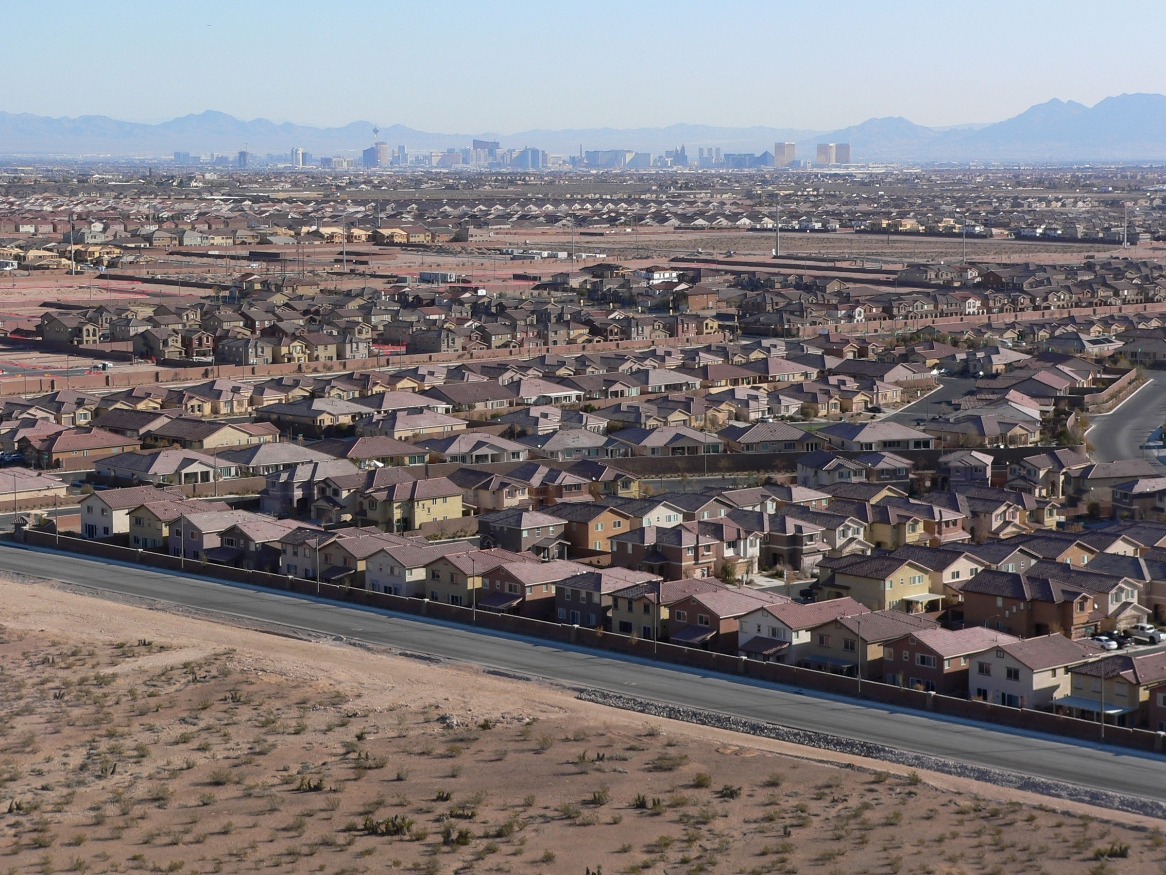 The Mountain's Edge community at the southwest edge of the Las Vegas valley.